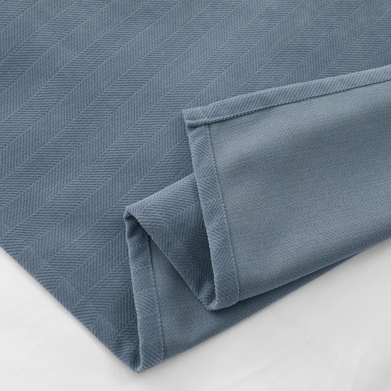 Blue Single Layer Chenille Bed Runner Modern Style Bedroom Hotel Scarf Decor gallery