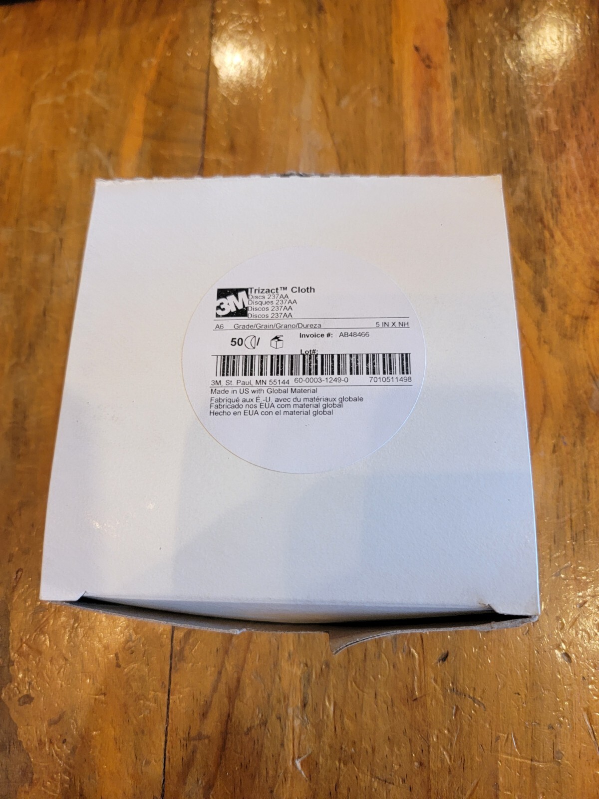  Custom 3M Trizact 237AA discs A6 grade 5in 50 pack FREE SHIPPING gallery