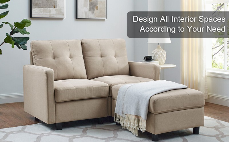 Modular Sectional Sofa Set DLY Couch Modern Fabric Upholstered Sofa Living Room gallery
