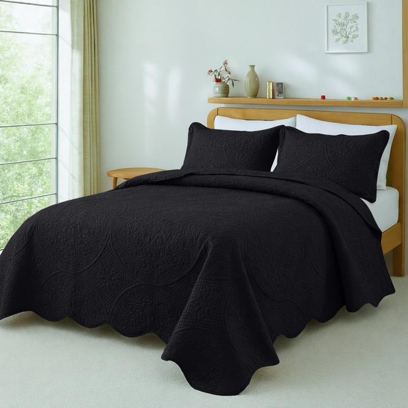 Quilt Coverlet Bedspread Bedding Set with Pillow Shams Full Queen King Bed Throw gallery