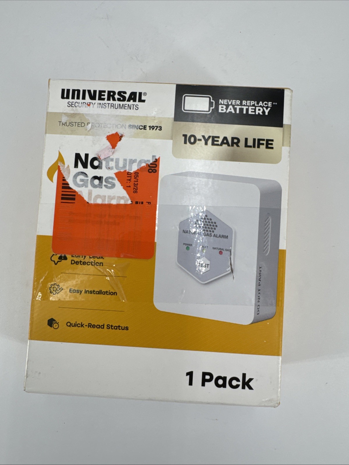 Universal Security Instruments Natural Gas Alarm, Methane Alarm, 85 dB and light gallery