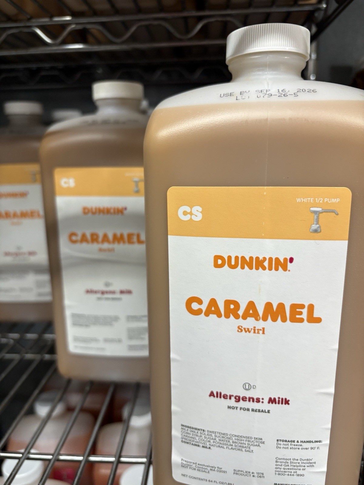 Dunkin Donuts Caramel Swirl Syrup 4 Pack gallery