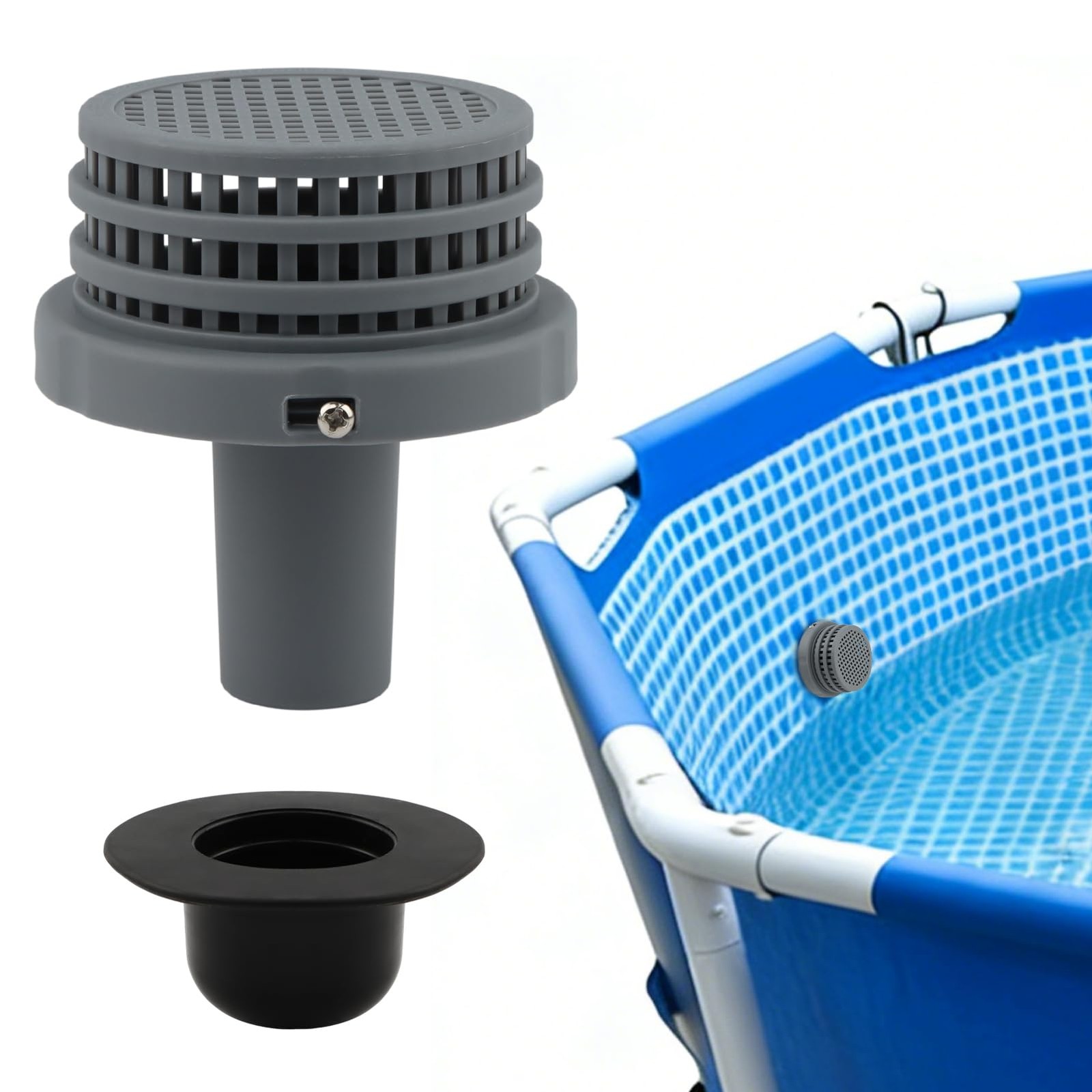 Meirivrn 11070 & 11072 Pool Strainer Filter Connector Replacement for Black gallery