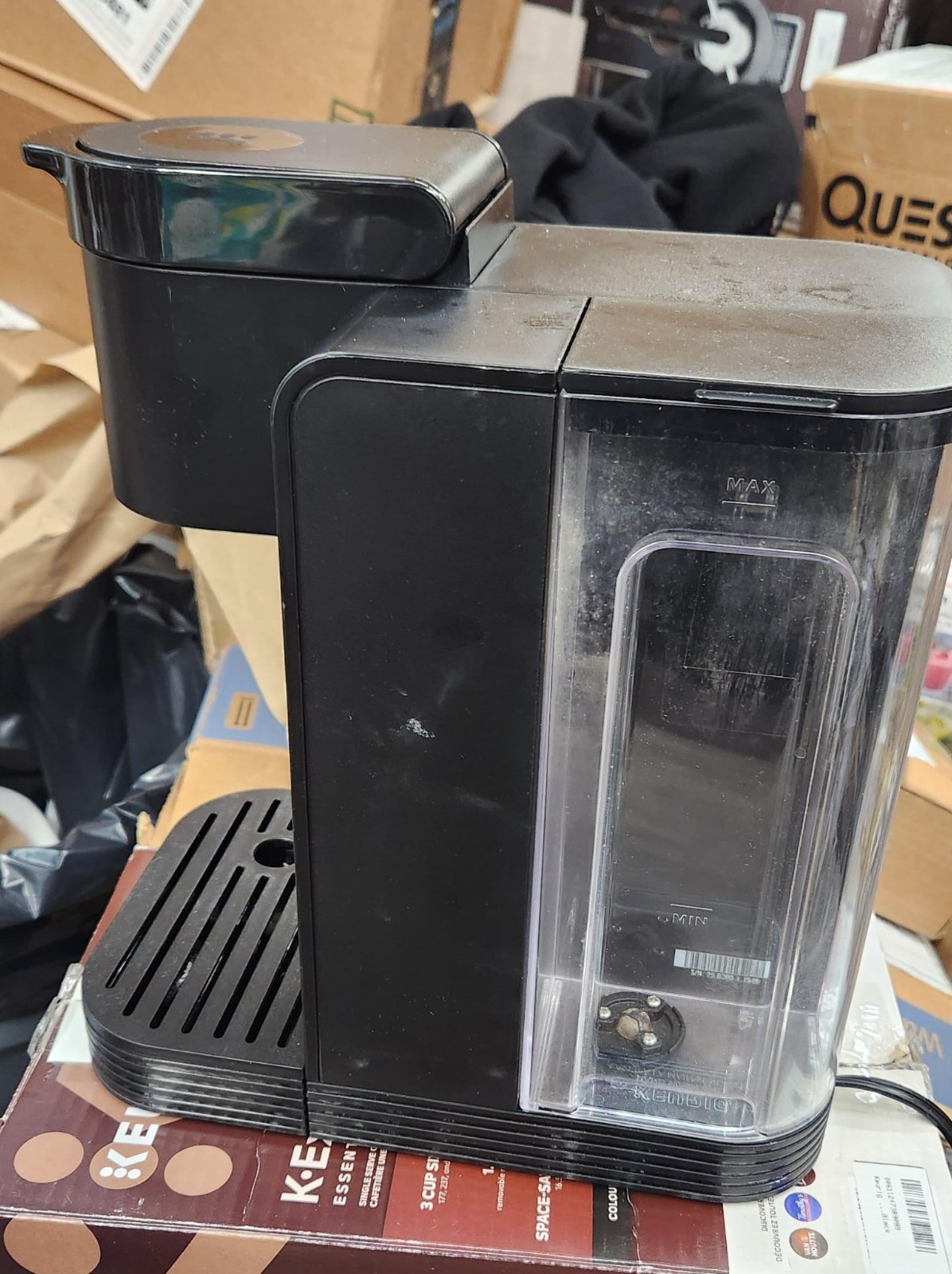 Keurig K-Express Essentials Single Serve K-Cup Coffee Maker Black used Missing f gallery