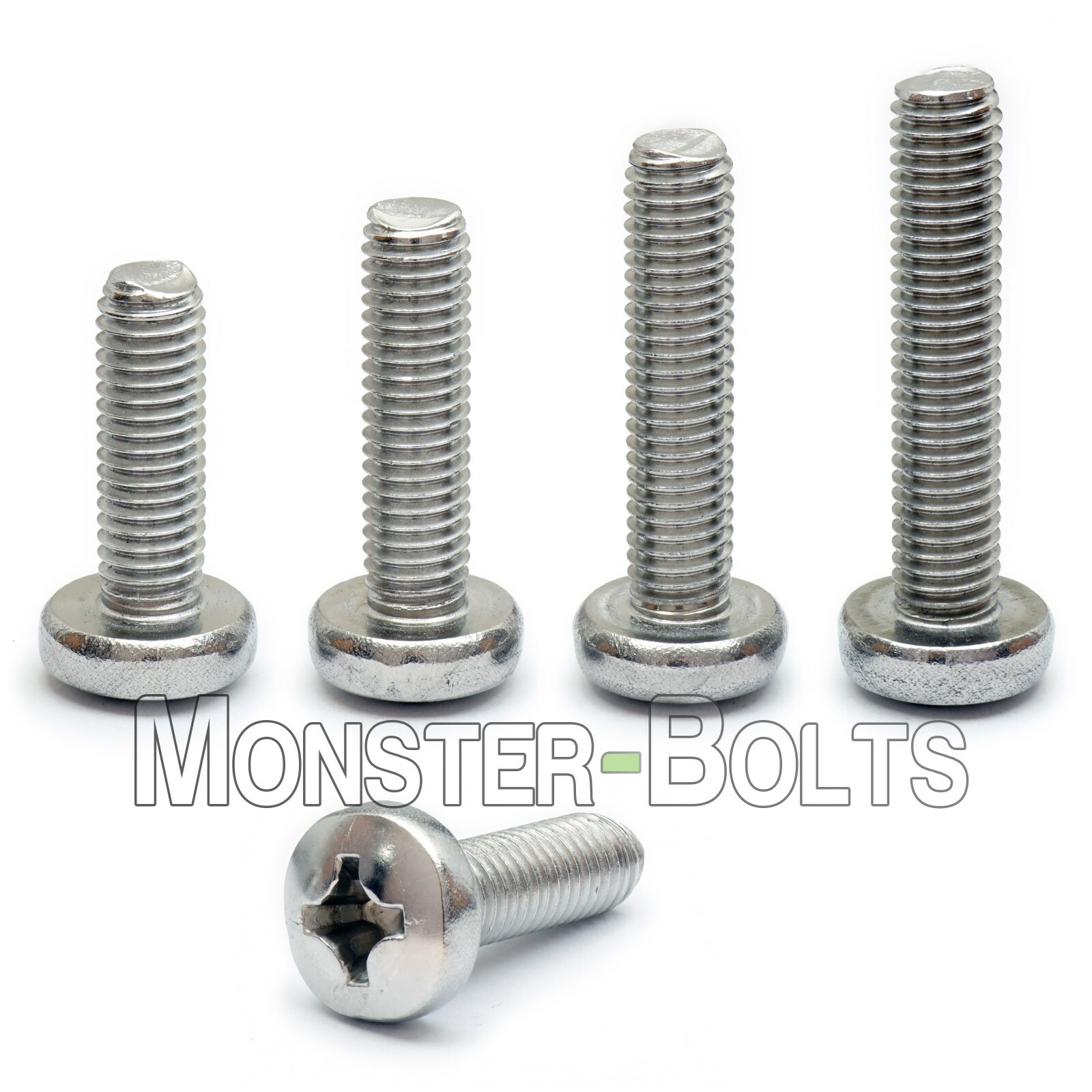 M5 Stainless Steel Phillips Pan Head Machine Screws, Cross Recessed DIN 7985A gallery