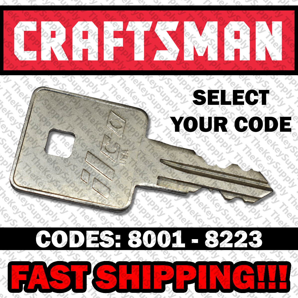 Craftsman 8161 Precut Replacement Toolbox Key llave gallery