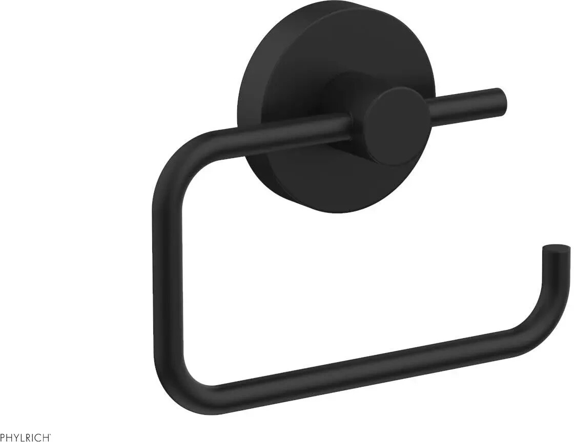 Phylrich DB55-040 BASIC & BASIC II Single Post Paper Holder Matte Black NEW gallery
