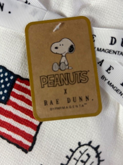 2026 Peanuts RAE DUNN Wild & Free Snoopy Patriotic Kitchen Towels Set of 2 gallery