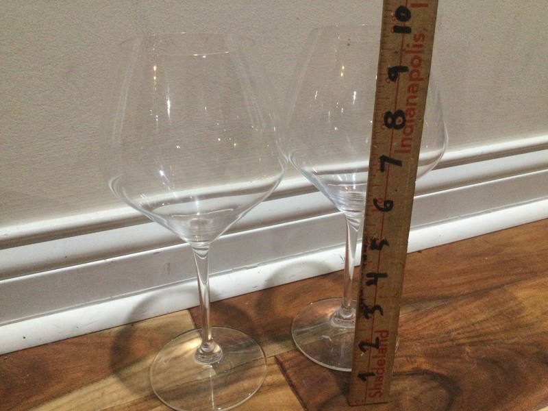 set 2 RIEDEL 20 oz 591.5 ml. Replacements 9-1/2 in. Tall Red Wine Glass angular gallery