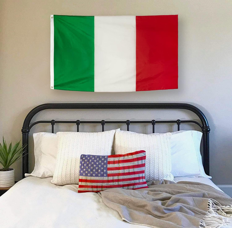 DANF Italy Flag 3X5 Ft Thick Polyester, Fade Resistant, Brass Grommets, Canvas H gallery