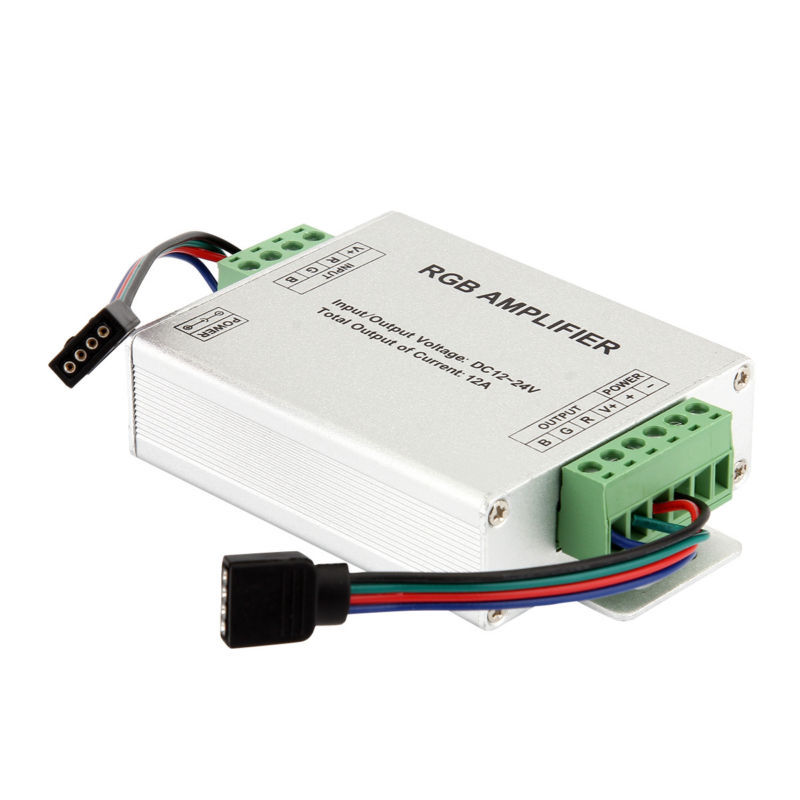 RGB Signal Amplifier Repeater Controller For RGB LED Strip Lights SMD 3528 5050 gallery