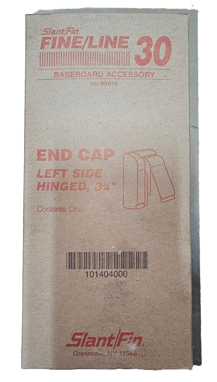 Fine/Line 30 3-3/4 In. Left-Hand End Cap for Baseboard Heaters in Nu White gallery