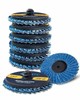 10PC 2 in Roll Lock Flap Sanding Disc 40 60 80 120 Grit Die Grinder Quick Change gallery