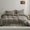 Biselina Linen Lyocell Duvet Cover Set 3 Pieces 20 Natural Flax 80 Lyocell gallery