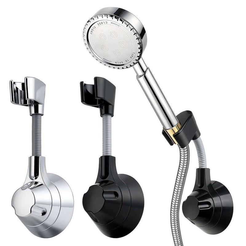 Shower Head Holder Self-adhesive Handheld Wall Mount Bathroom Bracket Adjustable gallery