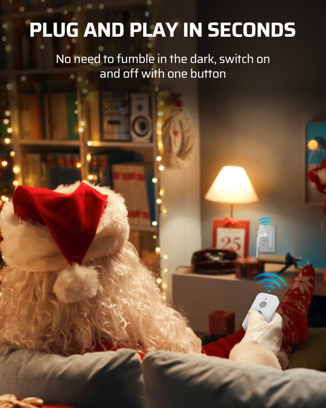 DEWENWILS Indoor Wireless Remote Control Light Switch Outlet Plug 100 FT long gallery