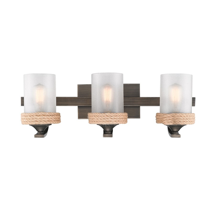 Golden Lighting Chatham 3 Light Bath Vanity, Gunmetal Bronze - 1048-BA3GMT-CS gallery