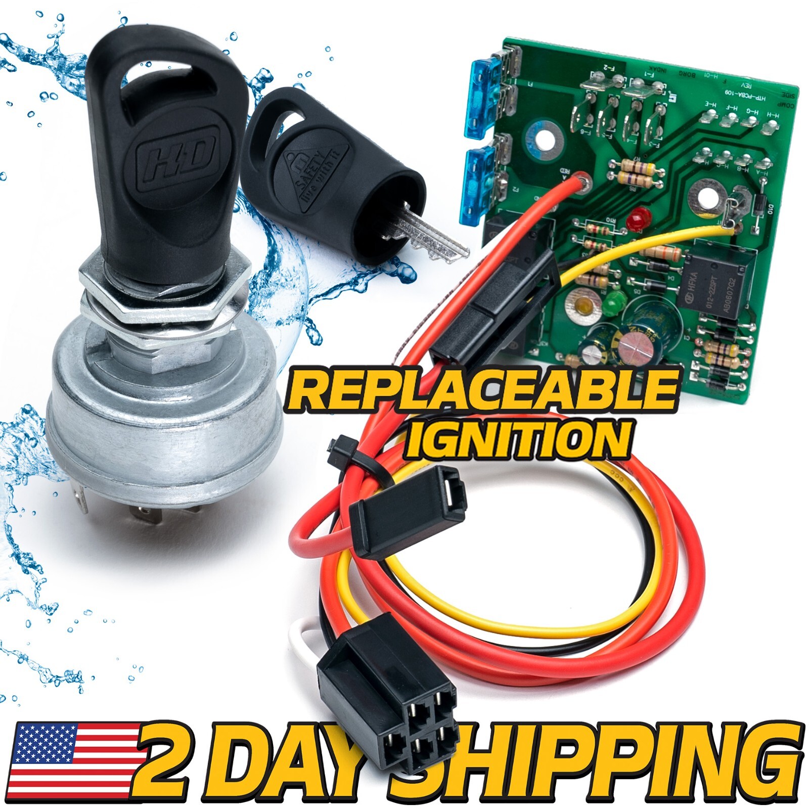Ignition Key Switch Module for John Deere AM132500 GX255 GX325 GX335 GX345 GX355 gallery
