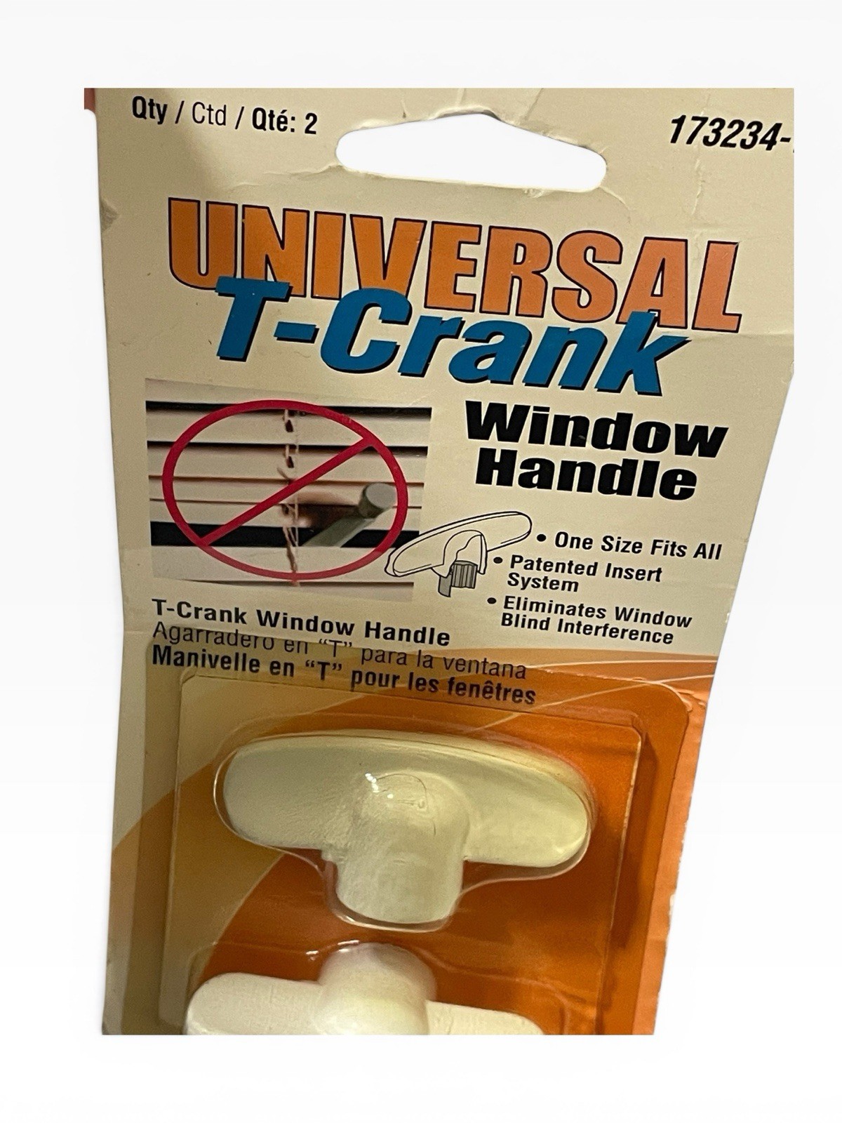 New Universal Window Handle T Crank Home Blind Safe Vintage Prime Line 173234W gallery