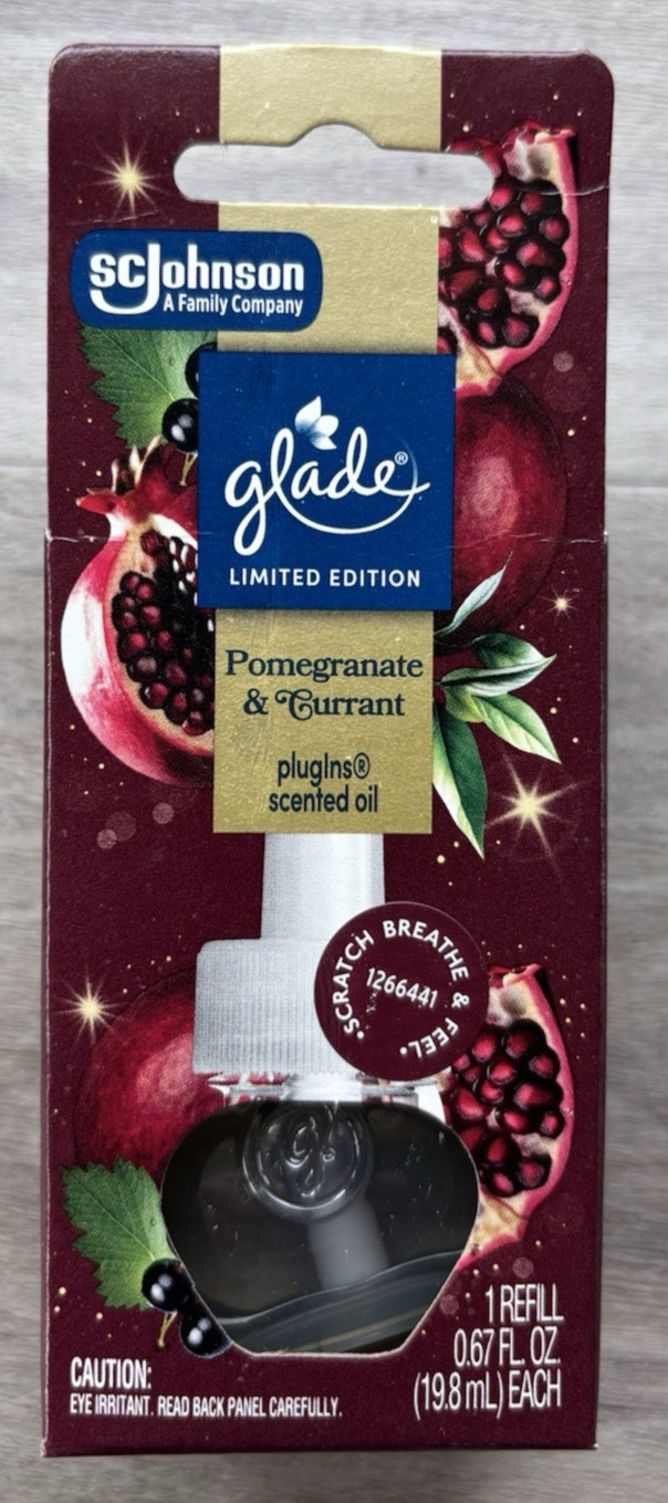 Glade PlugIns Pomegranate & Currant Scented Oil Refills 0.67oz Lot Of 6 gallery