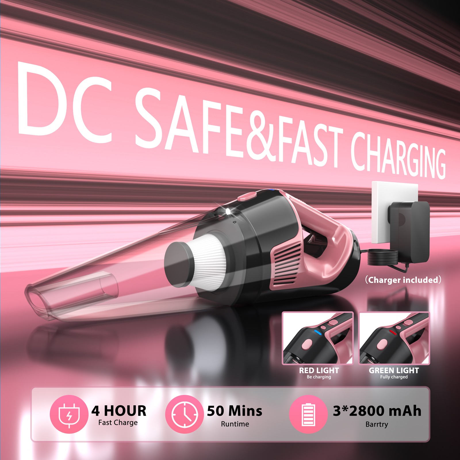 NEXPOW Handheld Vacuum car Vacuum 10000Pa Cordless Rechargeable For House gallery