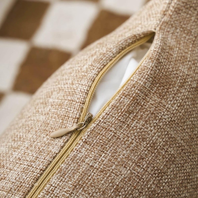 Durable Polyester Linen Blend Pillow Covers Set of 4 Modern Cushion Cases New gallery