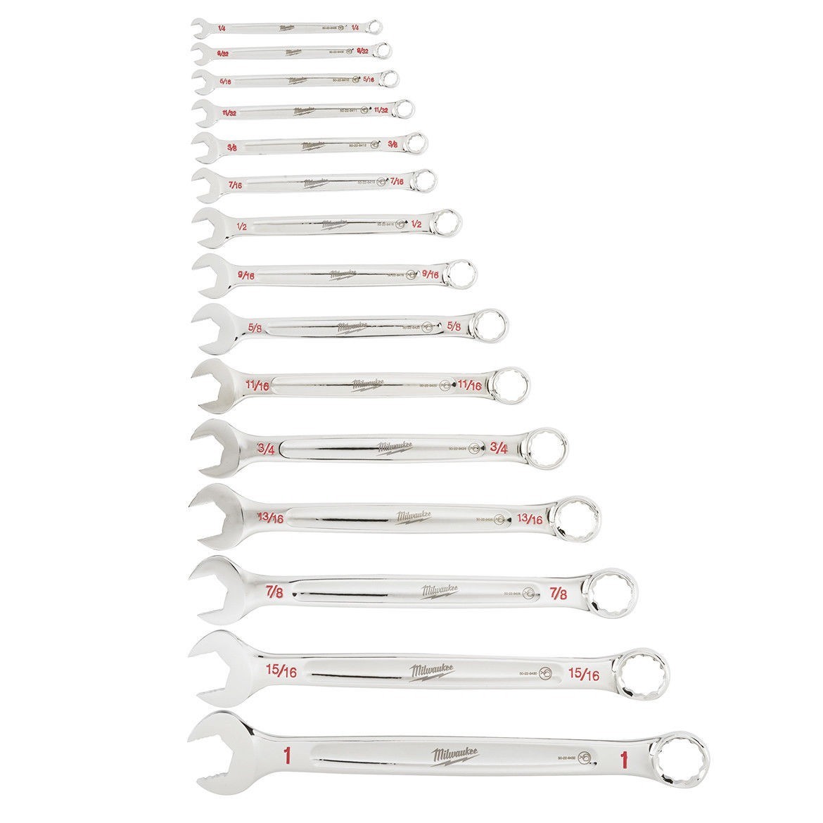 Milwaukee Combination Wrench Set 15 Piece SAE 48-22-9415 new gallery