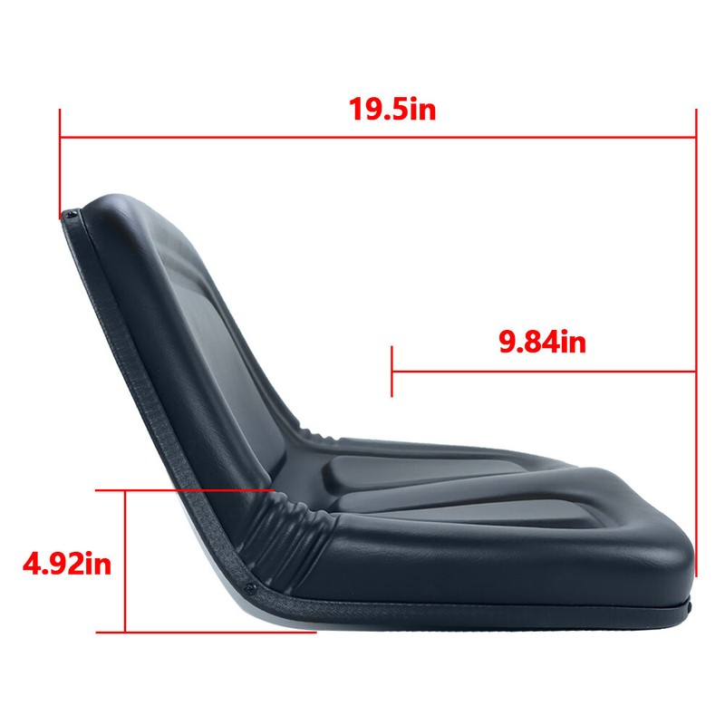 TM333BL Universal Replacement Black High-Back Lawn Mower Tractor Seat gallery