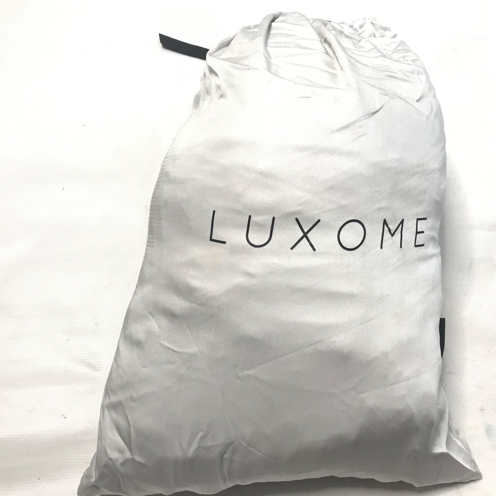Luxome Bamboo Sheet Set SPLIT KING Size in Stone Gray NEW
