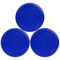 Pyrex 7200-PC 2 Cup 5″ Storage Lid Cover Cadet Blue New for Glass Bowl 3pk