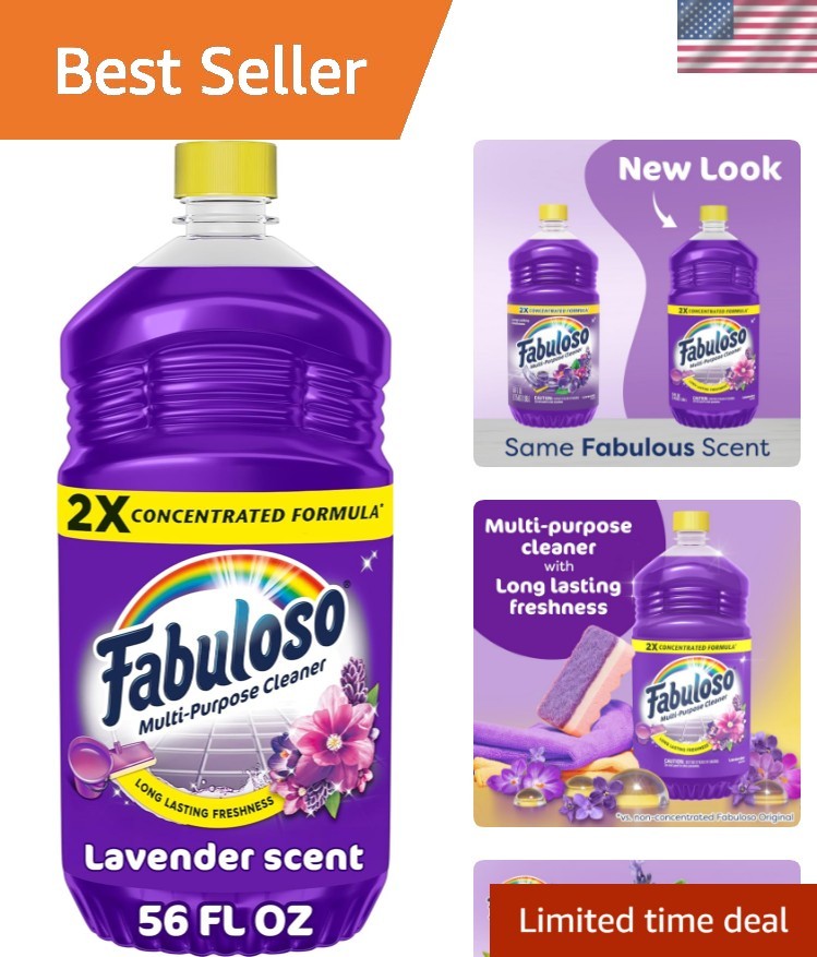 Versatile 2X Concentrated Lavender Cleaning Solution, 56 Fl Oz - No Rinse! gallery