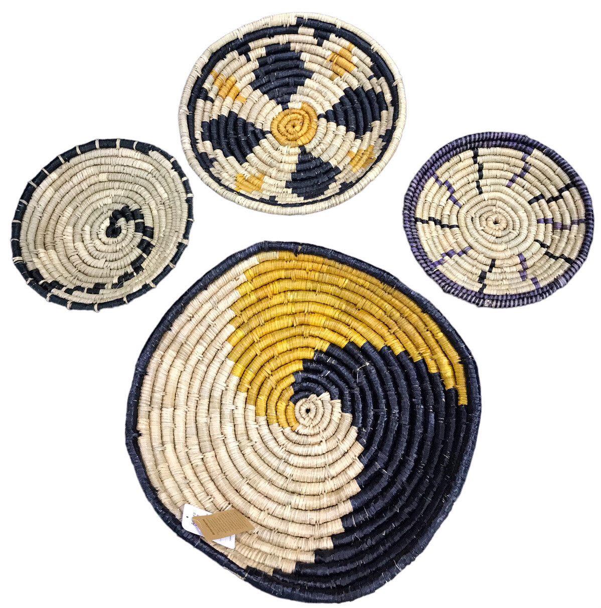 NEW Artera Oversized Woven Wall Basket Decor Set of 4 gallery