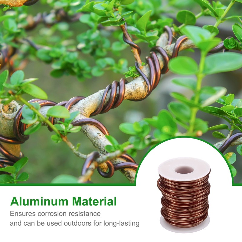 Bonsai Wire Anodized Aluminum Training Wire Roll 3mm 33ft Copper gallery