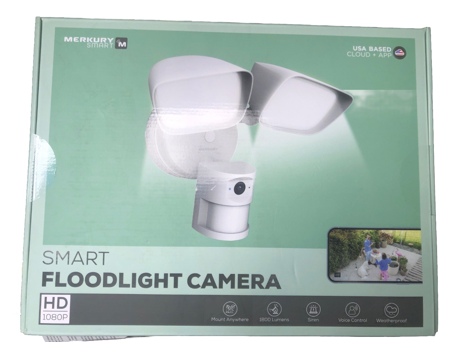 Floodlight Camera HD Surveillance, Motion Alerts & 1800-Lumen Light gallery