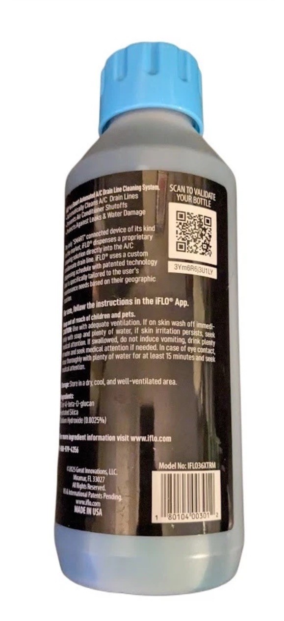 iFLO Extreme AC Drain Line Cleaner 36oz Cartridge 6 Month Supply gallery