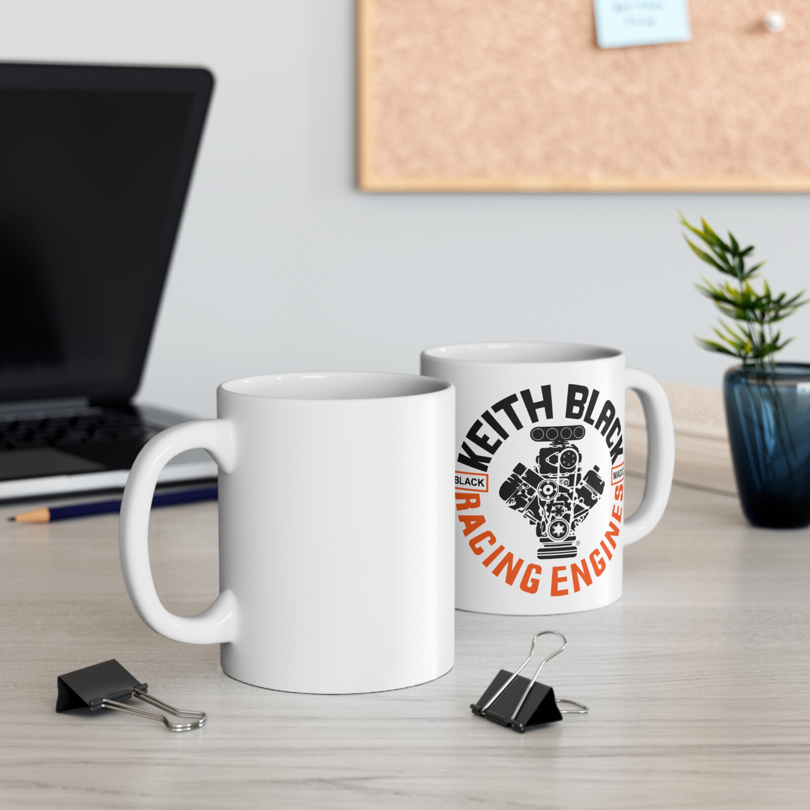 Keith Black Racing Engines Logo 11oz and 15oz Coffee Tea White Mug gallery