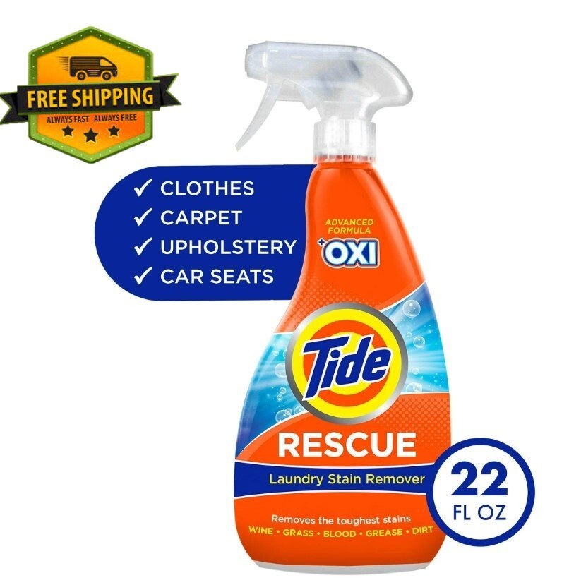 Tide Rescue Plus Oxi Laundry Stain Remover and Carpet Cleaner Spray, 22 oz gallery