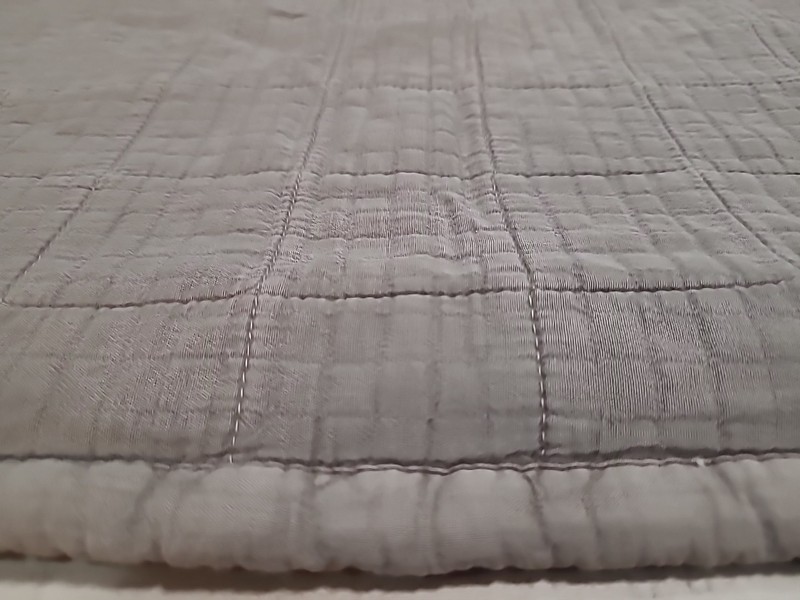 UGG Sample Standard 20"x26" Zip Pillow Cover Sham Sherpa & Quilted Grayish Brown gallery