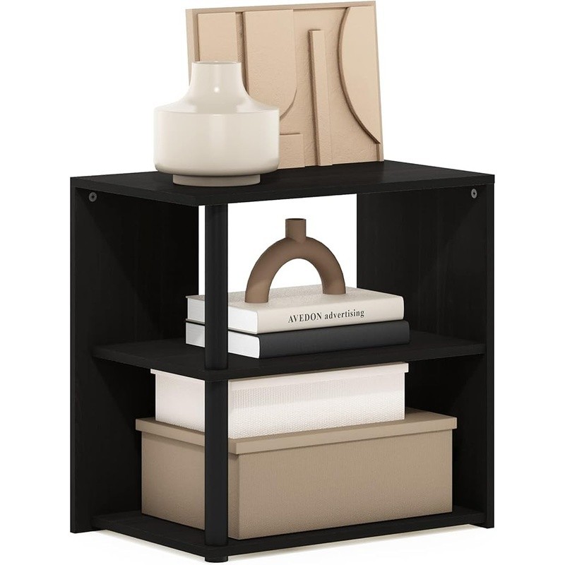 Modern Open Frame Side Table Two-Tier Shelf Nightstand Living Room Bedroom New gallery