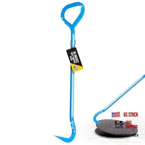 T&T Tools Top Popper Manhole Hook – Heat 36-Inch Alloy Steel Rotated Handle gallery