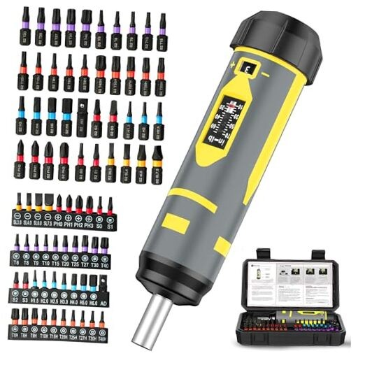 Torque Wrench Screwdriver Set,10-70 Inch Pounds, 40 S2 Bits - Screwdriver/42pc gallery