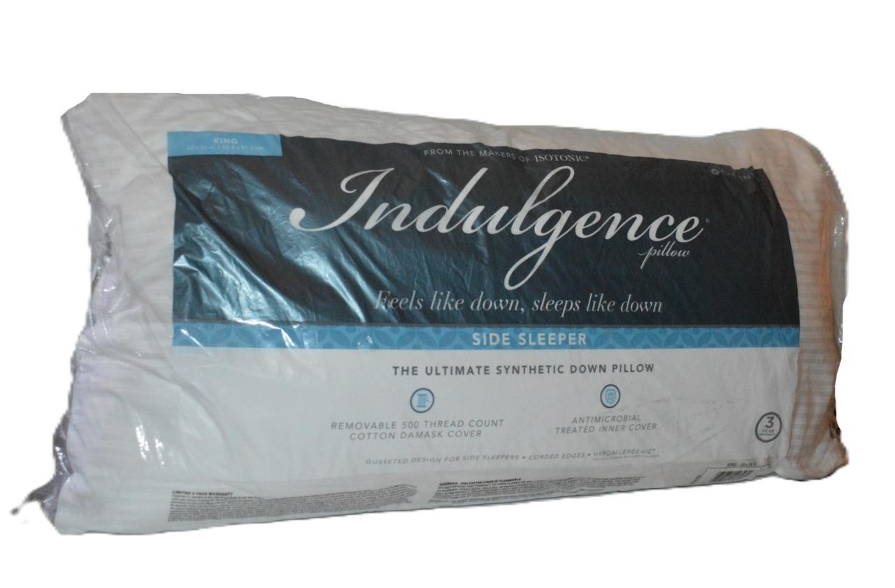 INDULGENCE By Isotonic Side Sleeper KING PILLOW Down Alternative 20" X 36" gallery