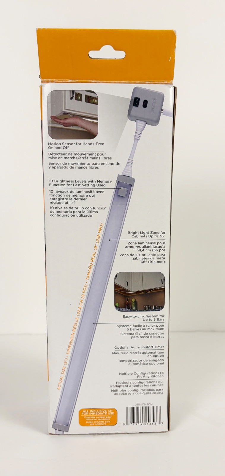 BLACK+DECKER LED Under Cabinet Lighting 3 (9in.) Bar Kit Easy to Install DIY gallery