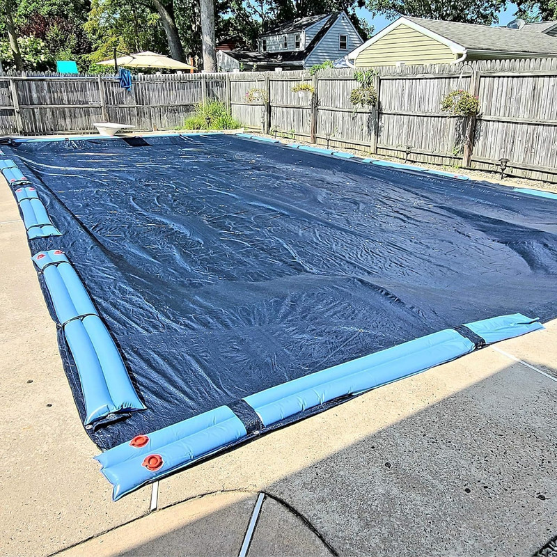 Inground Pool Winter Cover, Fits 16’ X 32’ Rectangle, Solid Blue – Superior Stre gallery