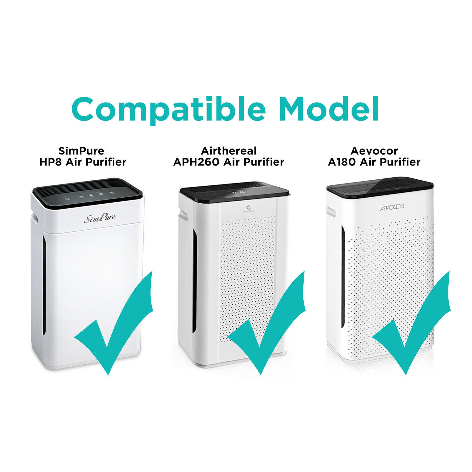 Original True HEPA Filter Replacement for SimPure HP8 Smoke Allergies Eliminator gallery
