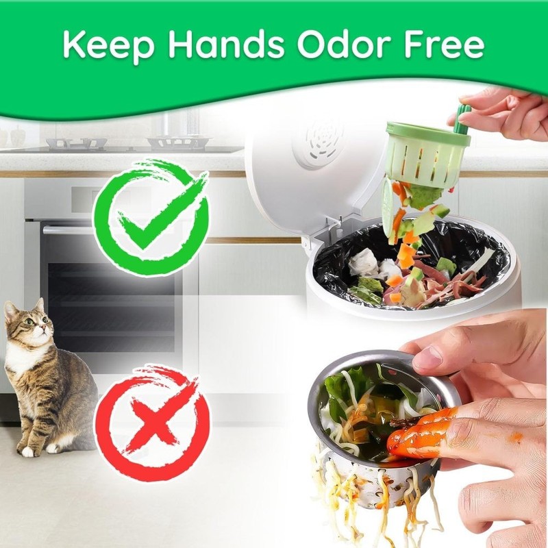 Cactus Kitchen Sink Drain Strainer Filter Self-Cleaning Automatic Dumping Basket gallery