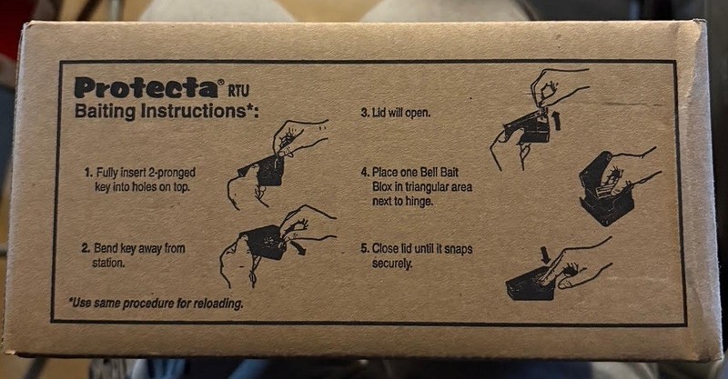 Protecta RTU Mouse Bait Station (12 pack) Tamper Resistant Mouse Stations w/Key gallery
