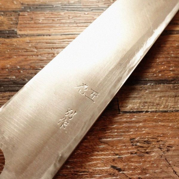 Yanagiba Knife Sharpened Buffalo Handle Sashimi Japan Used 335mm gallery