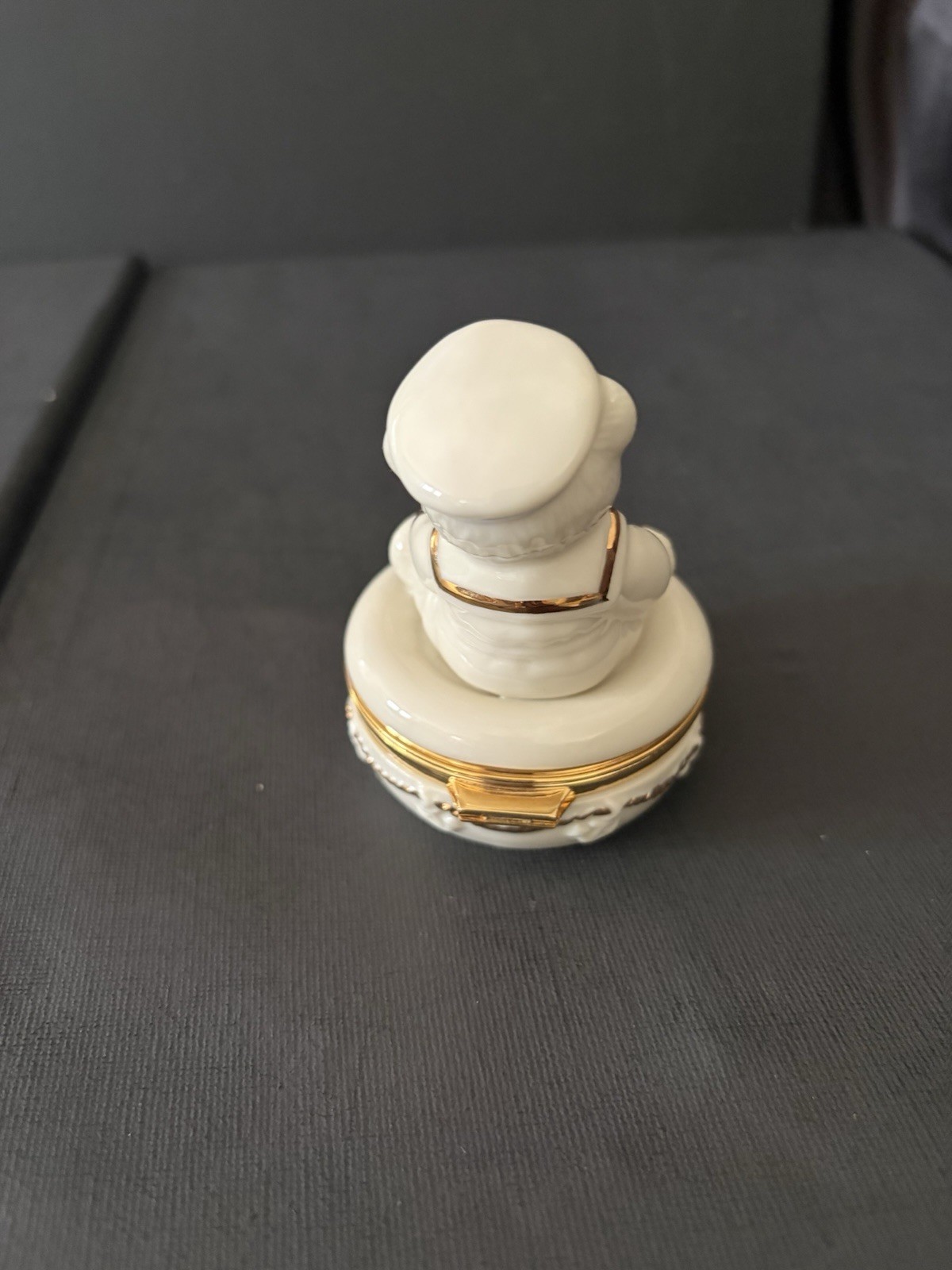 Lenox Treasure Boxes Porcelain 'Anchors Aweigh” Trinket Box with Charm gallery