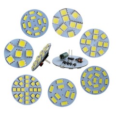 1X 10X G4 Back Pin LED Bulb 12V 24V 2W 3W SMD White Lamp For DIY Car Spotlights